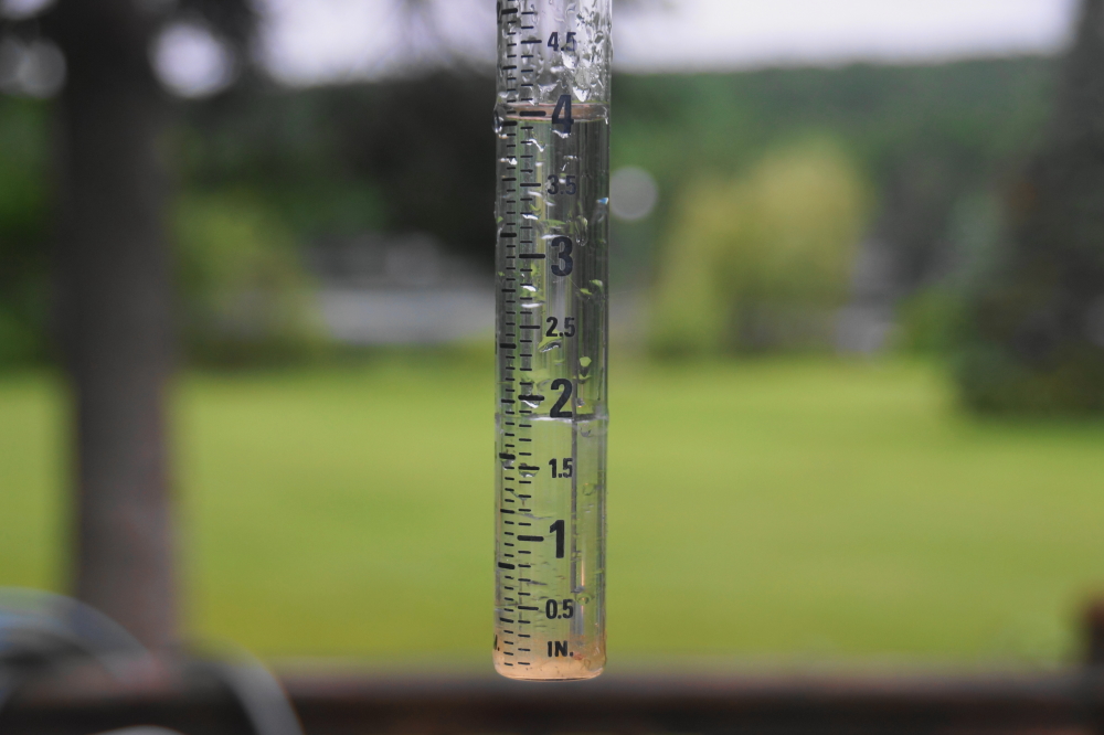 By Sunday night, the lake area was drowned with 16 times more than the 1/4 of an inch of rain we had hoped for. The lake level will not be going down anytime soon.
