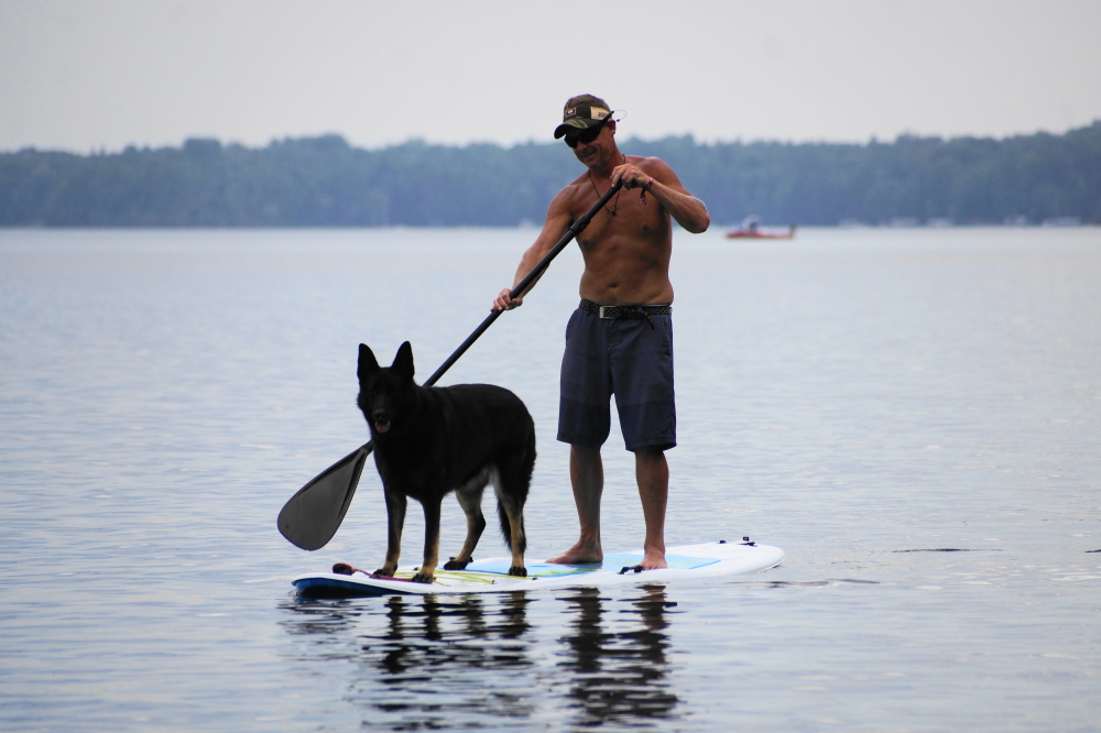 During the hot ones, it was best to be on the lake, even if just to dog paddle.