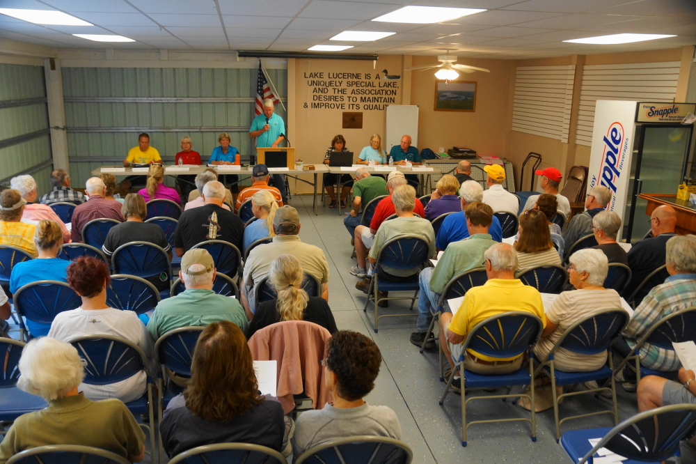 On Saturday, the Lake Lucerne Advancement Association held its Fall Meeting. It did not rain, rules were debated, and Board members elected. We should have been skiing.