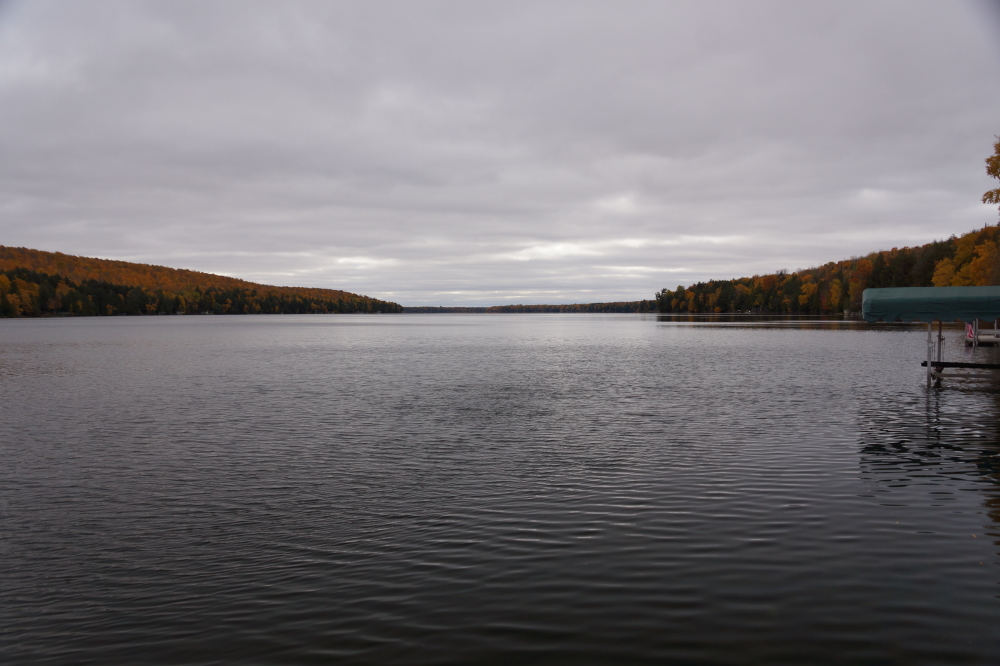 The rain and snow seems to be over, but it'll take a few weeks to dry us out. During the rain, fog, snow, and clouds the lake was mostly flat. A very few may have skied, but we were not any of them. The hard freezes have dropped the lake temperature to 55°F Best to get that skiing in soon, the lake temperature isn't getting any better.<br><br><br>-Nemo gave up on the campfire and fired up the snowblower.