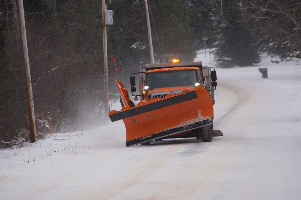 There was also some snow. Enough to bring out the plows, but apparently not enough to lower the blades.