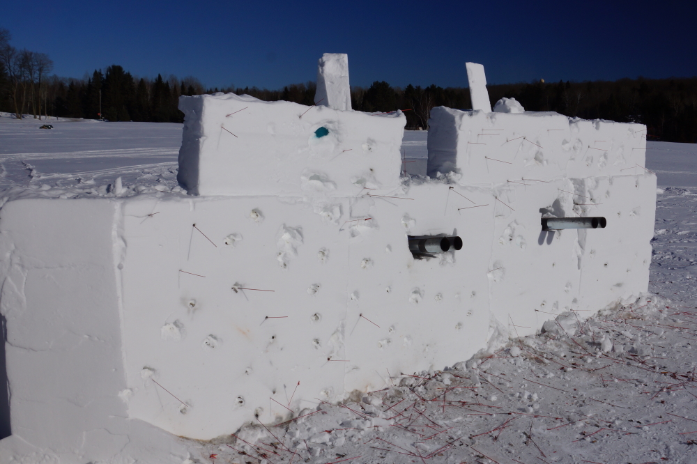 The Northern fort had more than a 5 o'clock shadow of red whiskers. The captured "Blue Orb of Terror" that was hidden in one of the upper walls was exposed. It was unclear if it was uncovered during Saturday's battle or as a form of taunt Sunday morning.