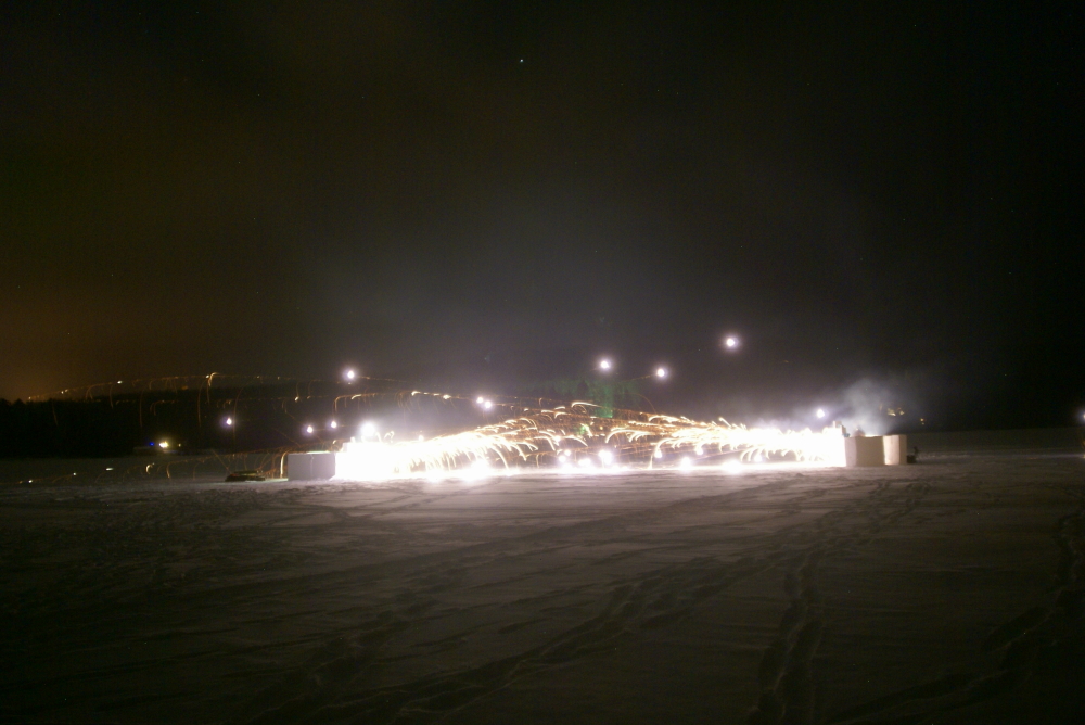 Both sides put out good fire. Over 3000 rockets were expended in just under 30 minutes.