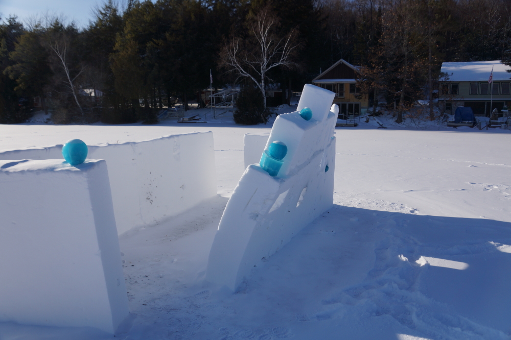 Even the Northern fort bowed to the arctic blast.