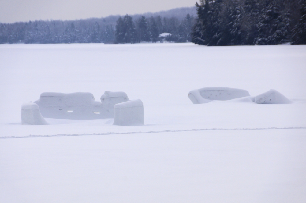 There was no lake ice measurement made last week. Clearing the 18 inches of snow and then drilling through a suspected 20+ inches of ice lost its charm after uncovering drives and paths along the shore. We'll get one next week for sure.