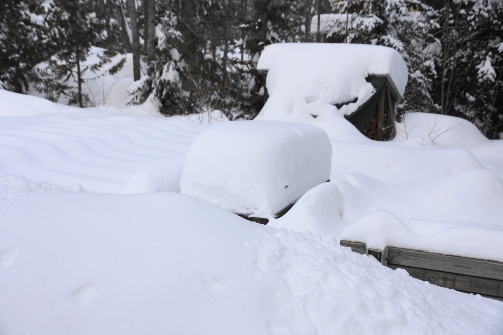 Picnic tables and firepits can be easy to find if you obtained their GPS coordinates before the storms.