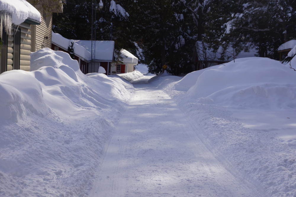 Knott Lane is starting to resemble a glacier 