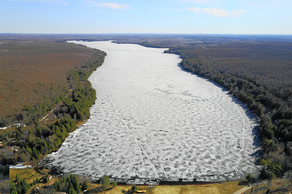 The lake ice was frail and frayed around the edges at the start of last week. To the sorrow of those with late April dates in this year's ice-out contest, the ice located farther from the shore proved to be made of a more hardy stock.