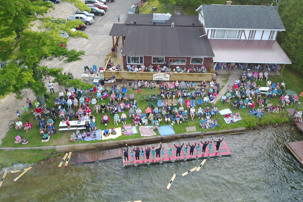 Wednesday's ski show was not canceled. The crowd was pretty good.