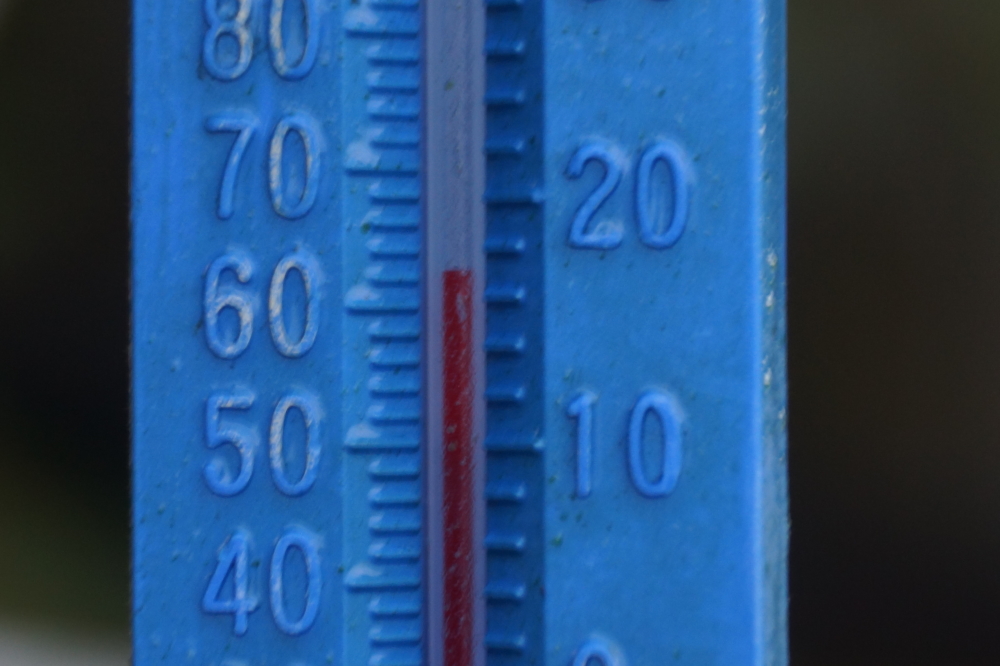The lack of skiers may be due to the lake's temperature. It's getting downright cold.