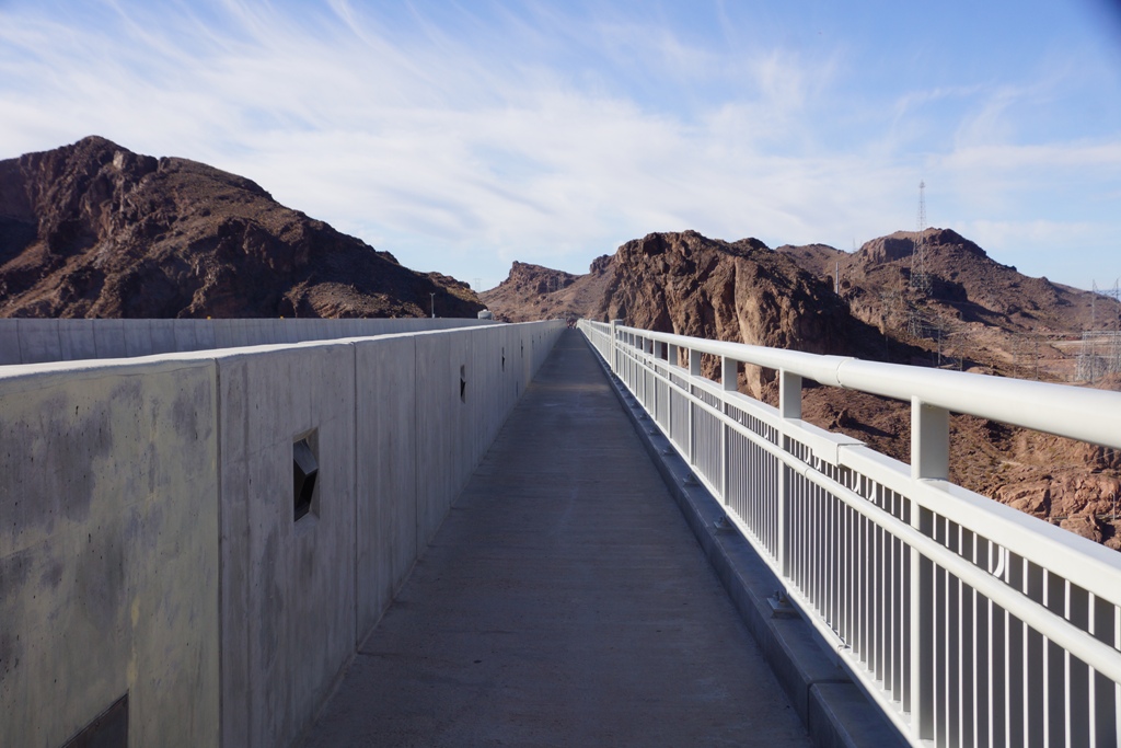 To help with the observations, there's a foot bridge with Interstate 11 on one side and a bit of a drop-off on the other.