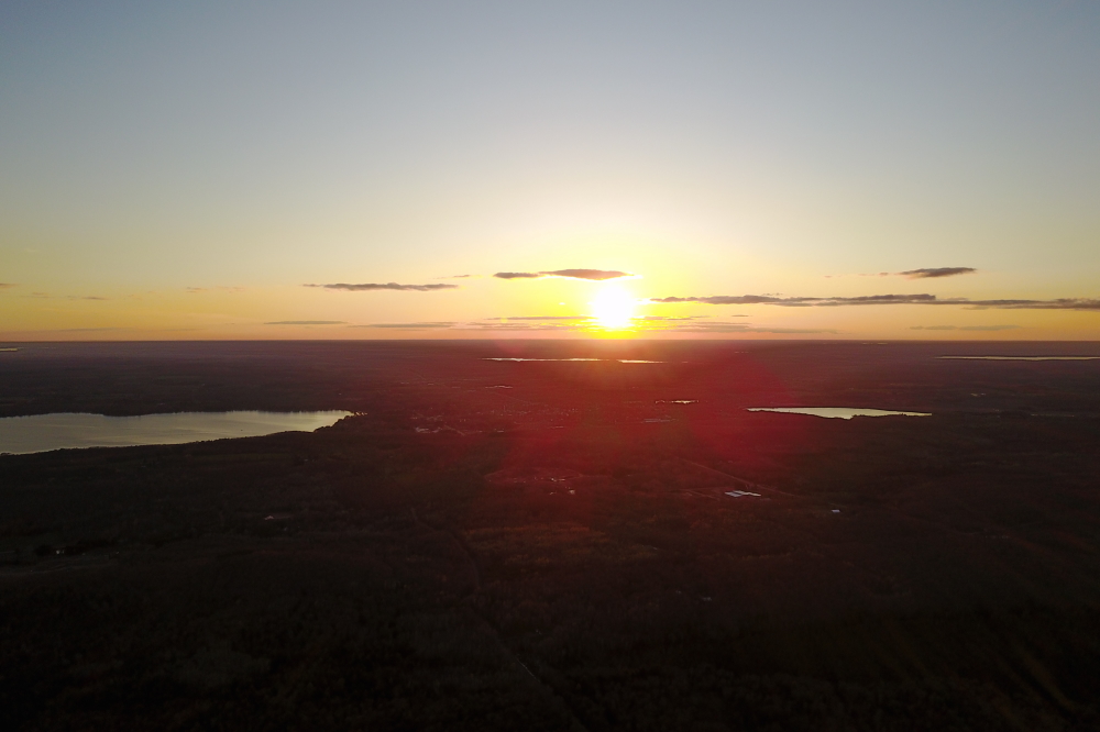 Most sunsets last week were golden and close to cloudless.