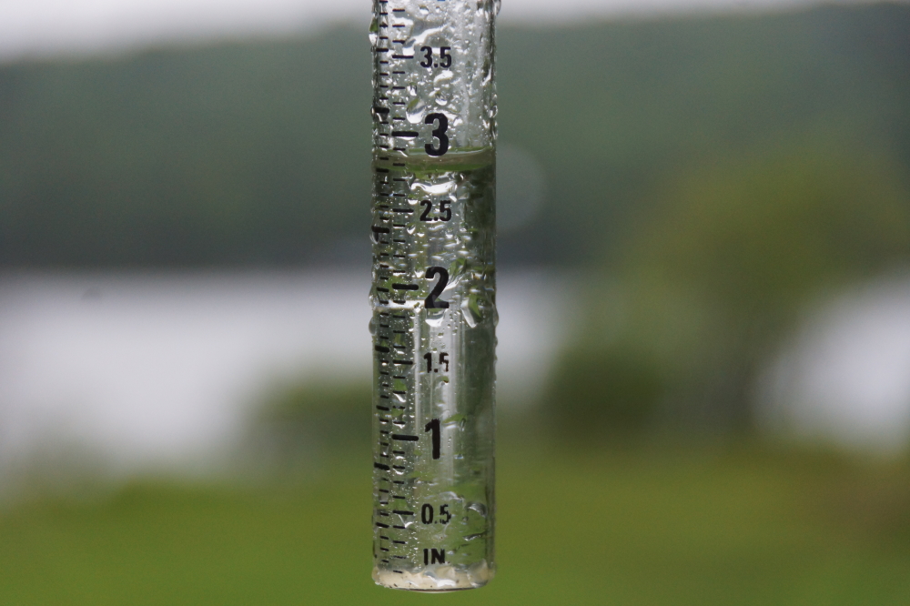 There were a few tenths of an inch of rain predicted late Saturday night. We got that plus a bit more.