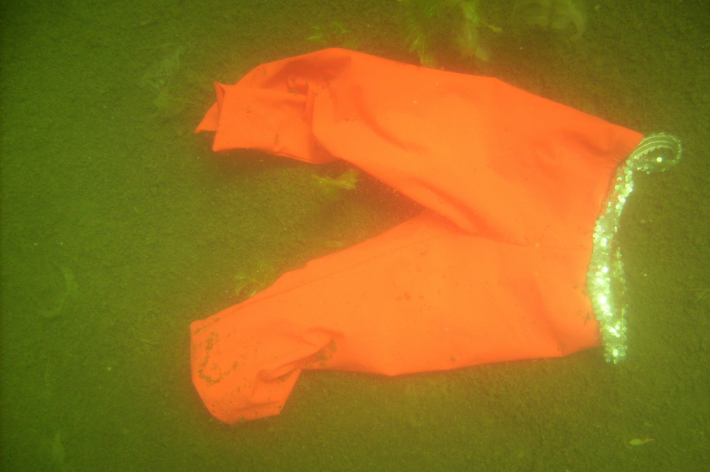  The pants were eventually discovered about 300 feet from the show dock in around 15 feet of water.