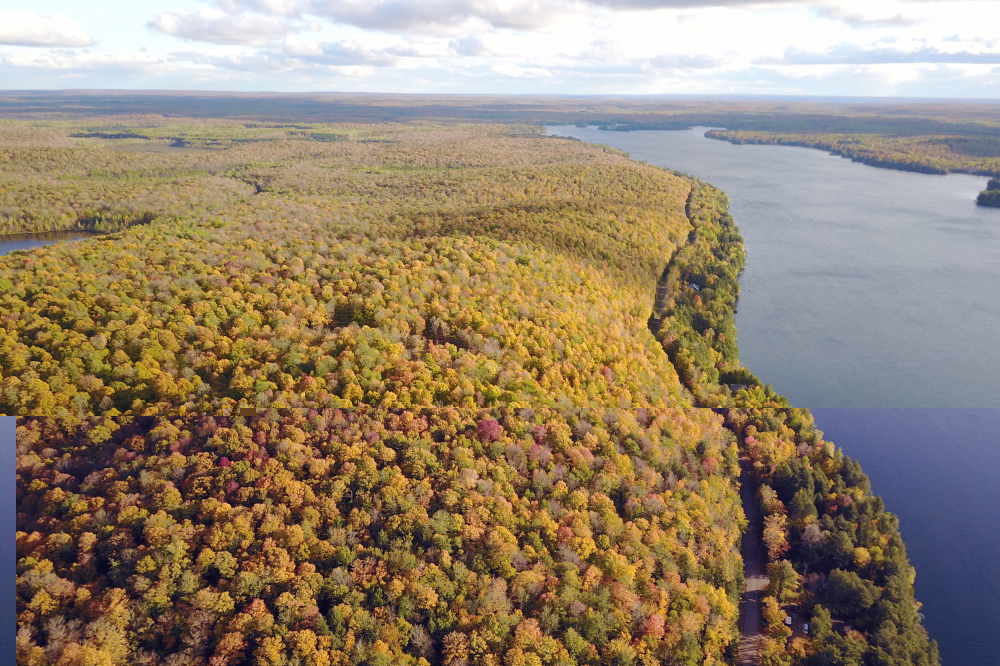 There's still plenty of color in the hills East of Lake Lucerne.