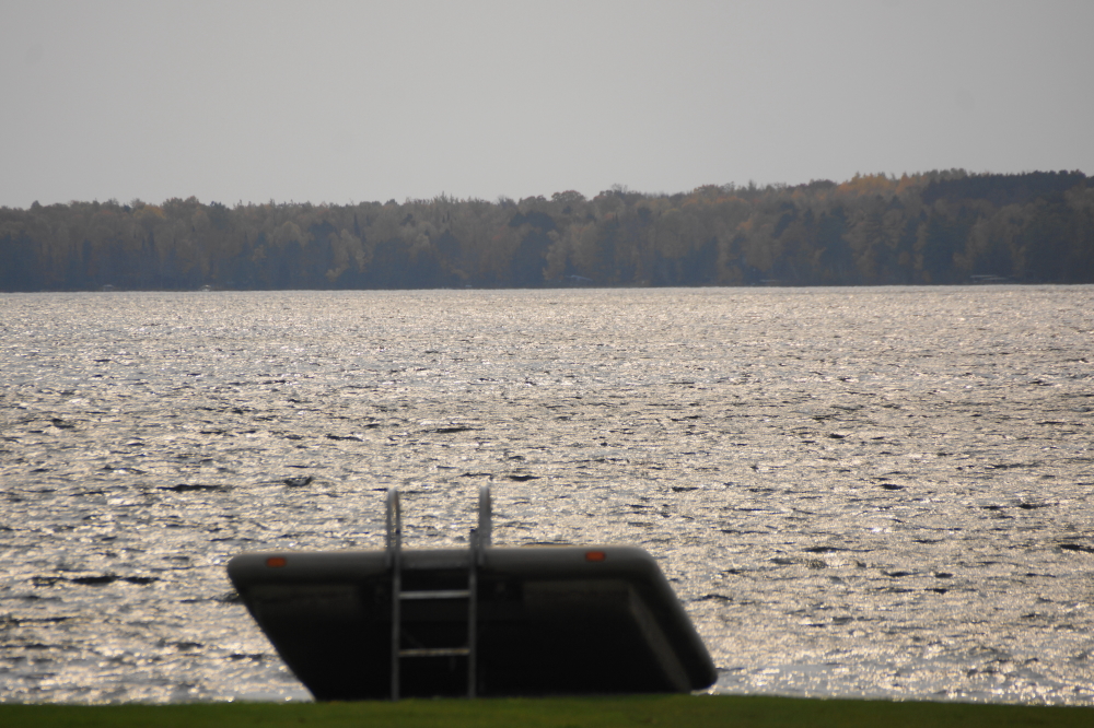 Some, maybe prematurely or perhaps wisely, removed their rafts and piers from the increasingly icy water.