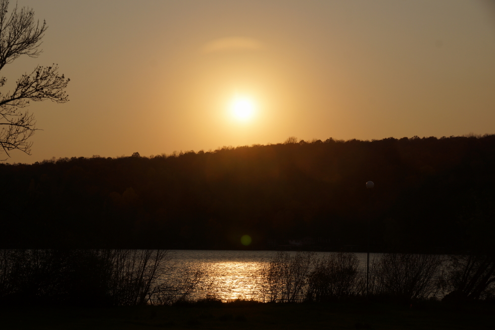 Later in the week, we had a more diffuse yellow end to the day.