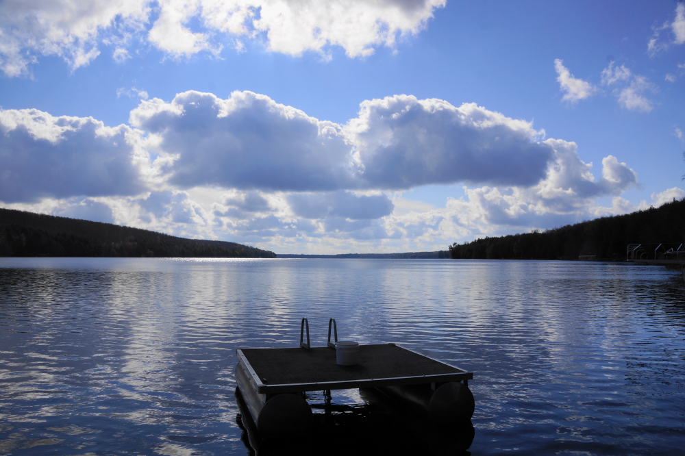 By the weekend, those that have finished getting their piers and rafts out of the lake could relax knowing that they had made a good call. Those that still have to pull stuff from the lake, well...good luck with that. As the former group shiver and tug things to the shore, they would be well advised to apply their new, hypothermic knowledge of the lake's temperature to <a href='/icein/IceIn2020.html' class ='defaultlink2' target='_blank'>the Annual Lake Lucerne Ice-In Contest</a>.  It might make all that shivering worthwhile. Fall seems to be surrendering to Winter almost a month and a half early. Boo. We were hoping for a few more days in the 60s°F, or even the 50s°F, but with each frosty morning, it's seeming less likely. If you are planning a visit to the northwoods, bring a hat.<br><br><br>-Nemo, unfortunately,  is one of "those people".