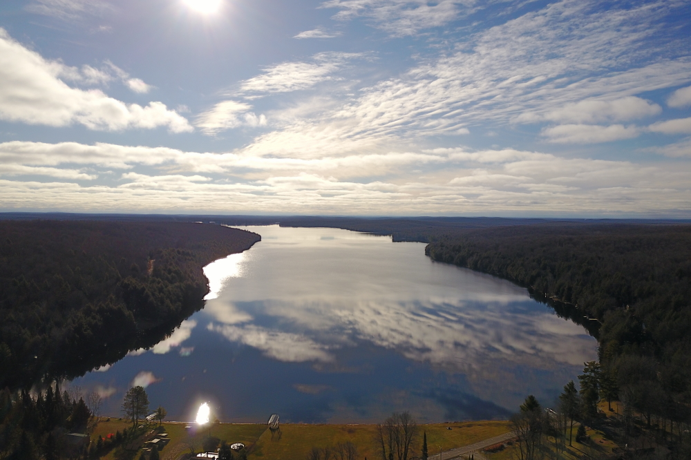 The North end of the lake, in addition to being dead calm, was ice-free as well..