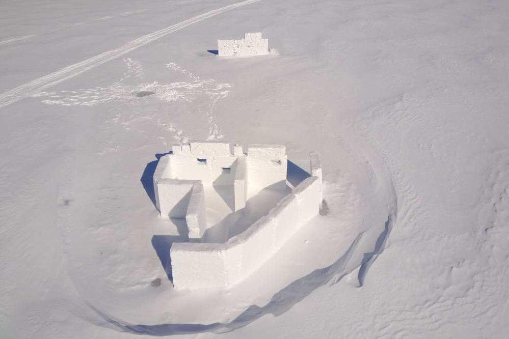 Drifting around the structures has made them seem even more formidable.