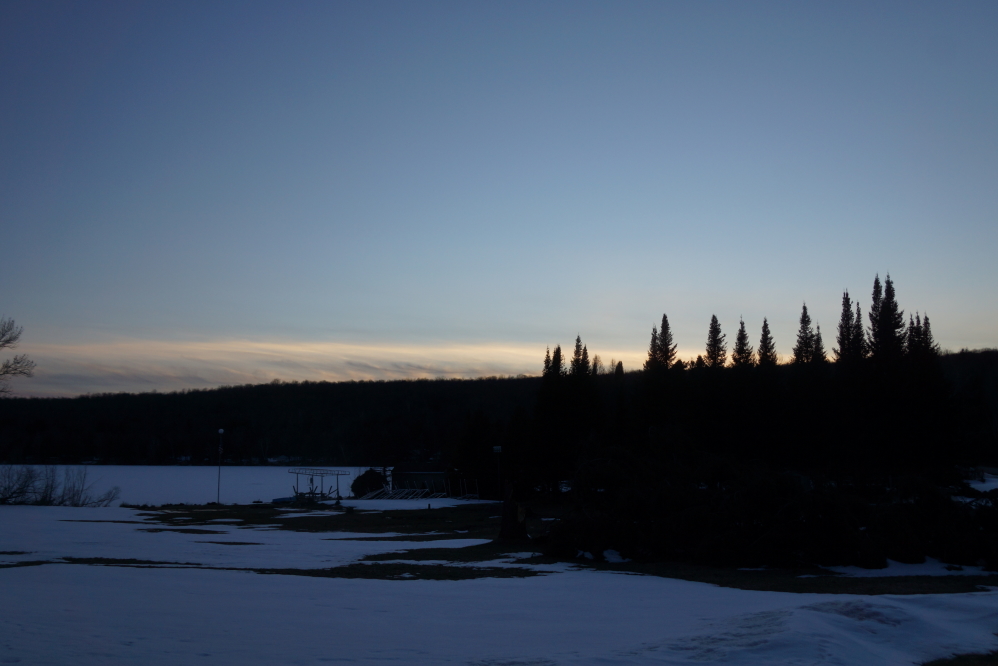 Eventually it all moved out and only an echo of cold bounced off the hills at night and sunlight warmed the days.