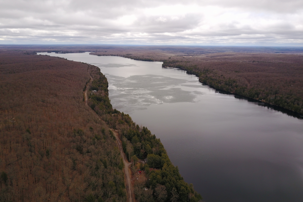 At the start of last week, the sky was cloudy, the air was still, and a large but shrinking, glob of ice roamed the middle of the lake. If there had been any wind at all, the ice would not have stood a chance. The calm air allowed the ice to survive into Tuesday.