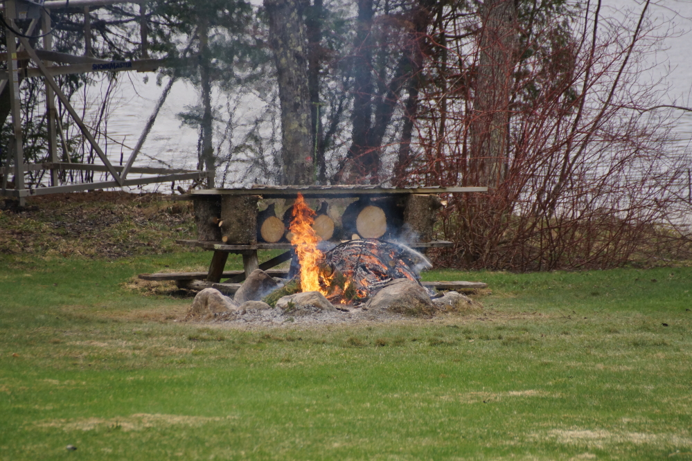During much of the week, campfires of impressive size dotted the shoreline.