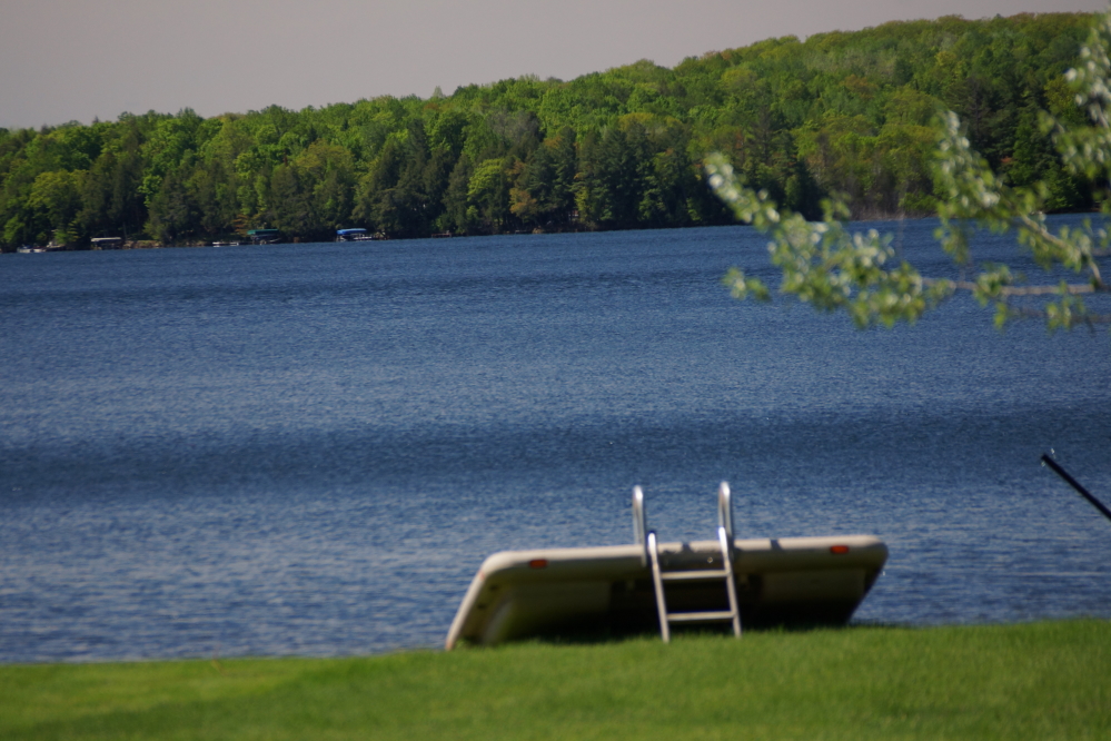 There's still a few other rafts and piers that need to go in. The warmer water should have them floating soon.