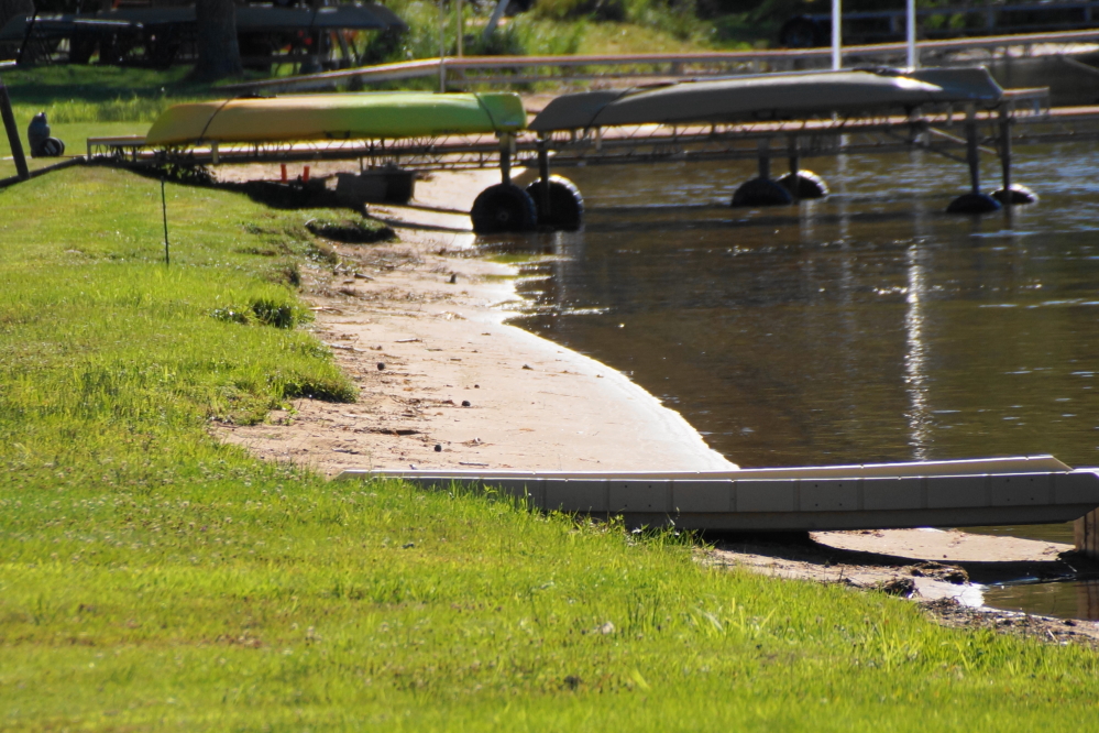 The lake level should be up a little due to all the rain at the end of the previous week, but beach parts on the north end remain exposed for the first time in years..
