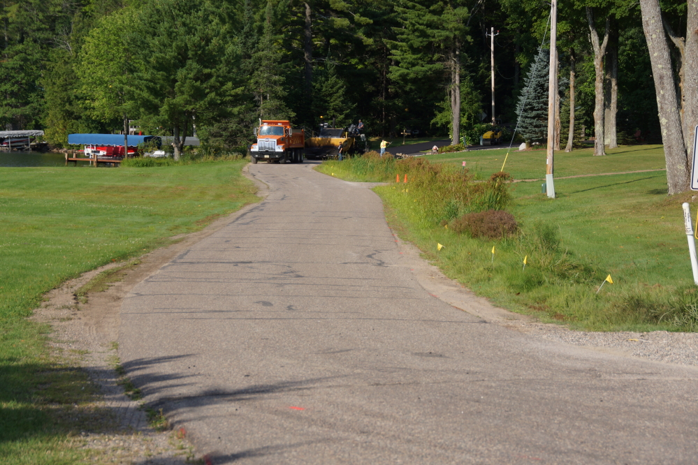 On Wednesday, just before the weather changed, the local highway department gave the upper part of West Shore Drive some much needed attention.