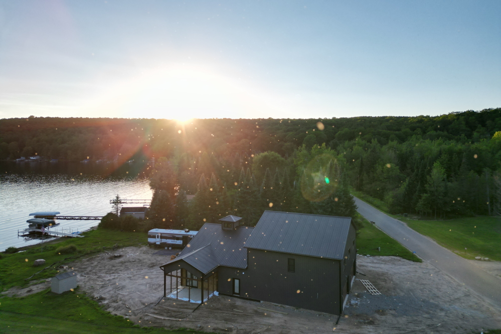 While floating a drone up last Thursday, it encountered a bug zone layer. From 50 to 75 feet, a thick layer of bug hung in the sky. A short time later we watched bats diving erratically about 50 feet up as they munched holes in the air.