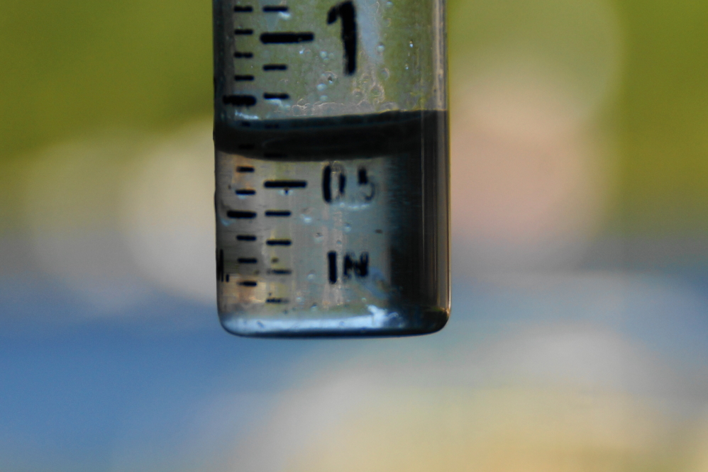 By Saturday morning the lake was over half an inch deeper.