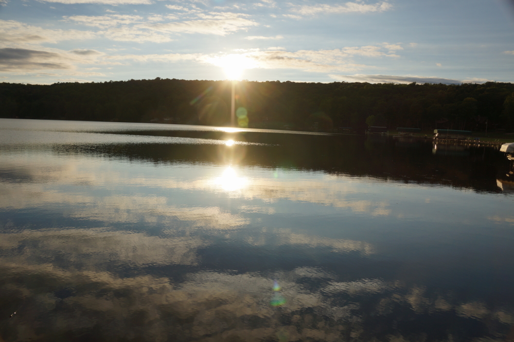 During much of the week, especially in the evenings, the lake was flat and skier-less.