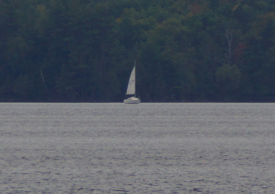 There was more boat activity during the overcast weekend. Vessels included a rare and chunky sailing craft.