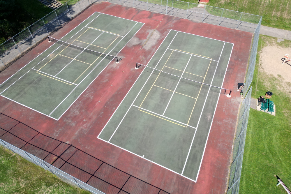  In Crandon., the nets are still up at Cardinal Park making tennis still a thing for another week. 