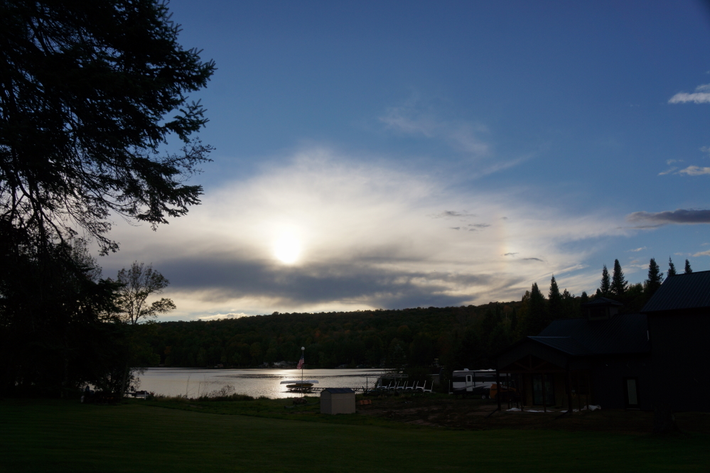 Late in the day on Sunday the rain moved out and more cold rolled in.
