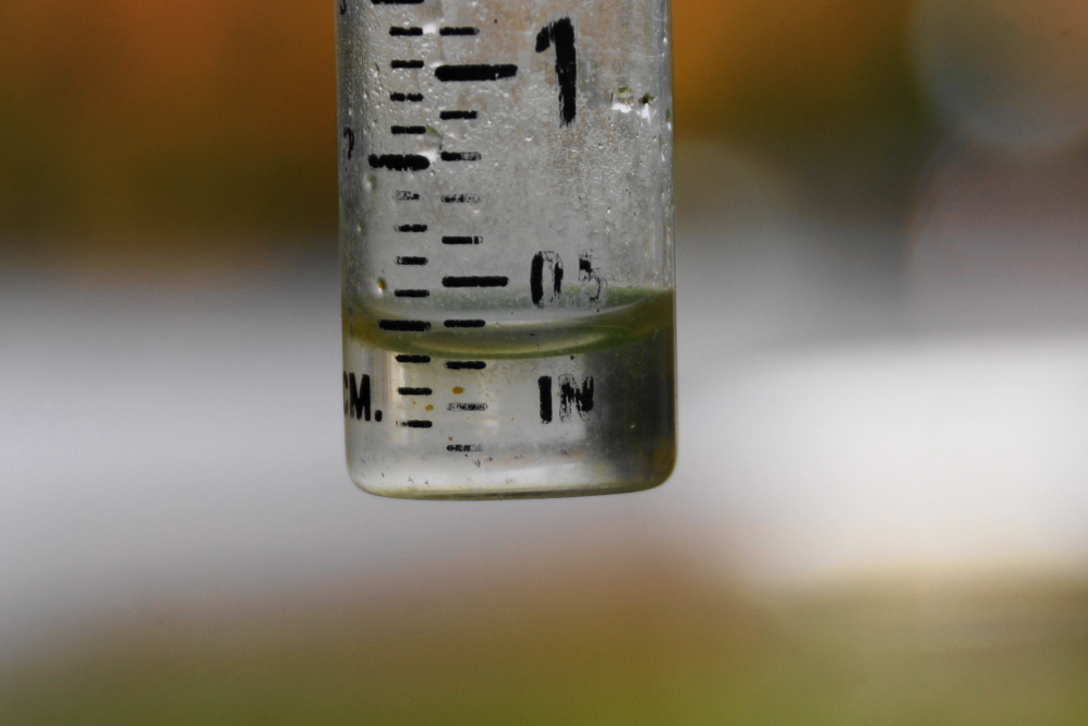 When it was over, the lake was about a third of an inch deeper.
