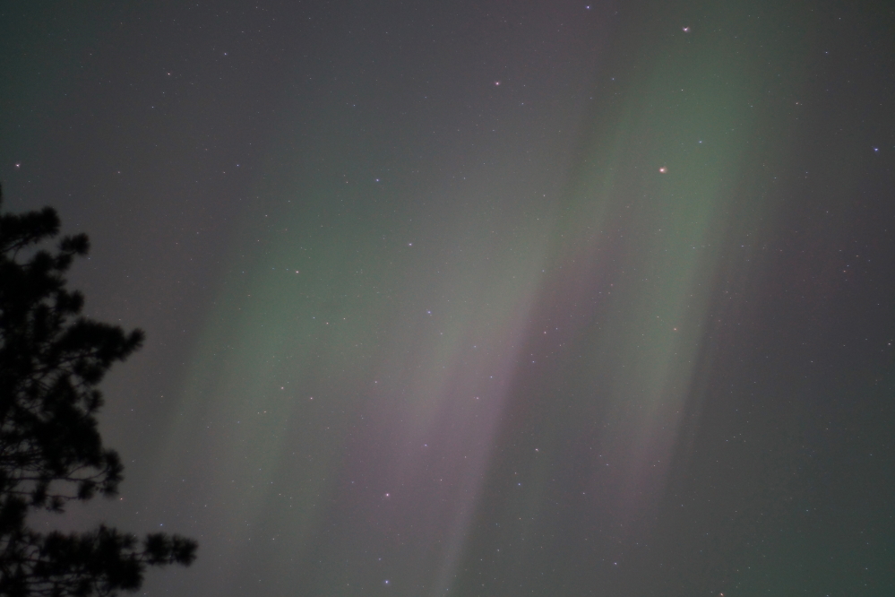 Sheets and folds of light covered and pulsed across the entire sky.
