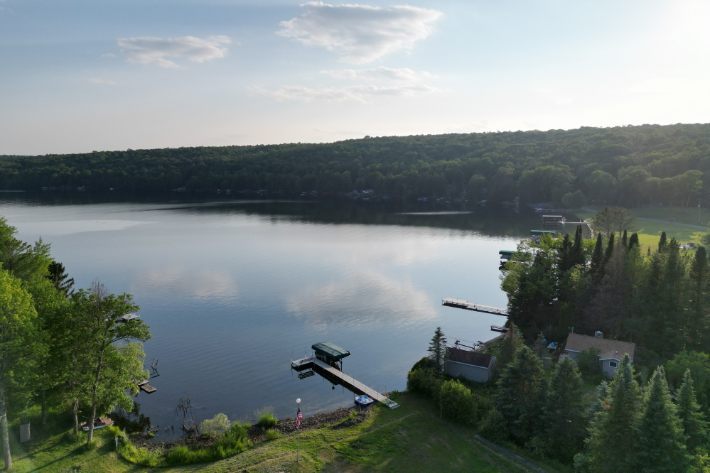 The lake got really flat, too.