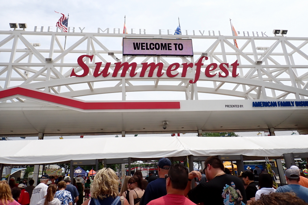 After some recall work on the Optima in Wausau, we took a wrong turn and ended up a little south of the lake at some sort of music festival.
