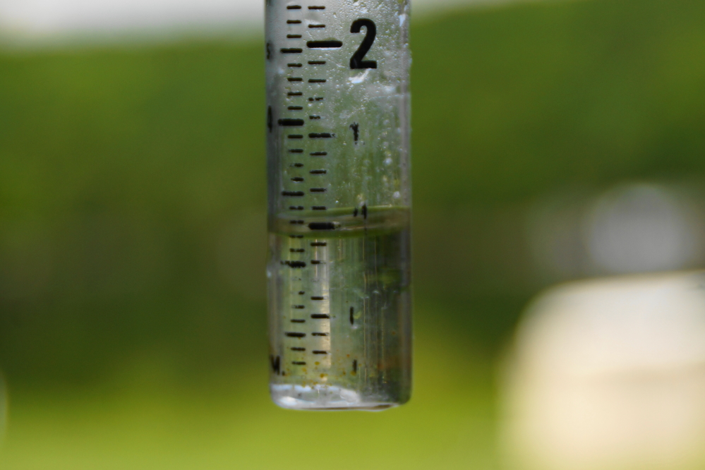 The first batch of storms put an inch of water into the lake.