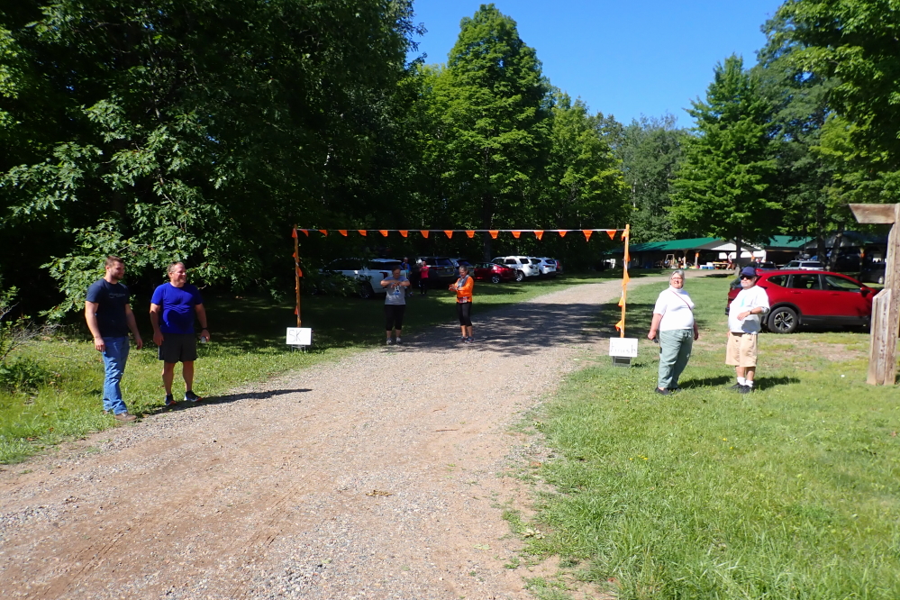 The congestion thinned by the finish line.