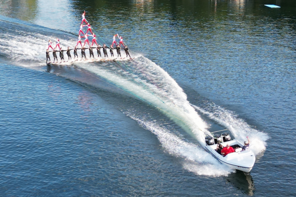 We had three water ski shows last week. Two on Lake Lucerne and a special one on Post Lake.