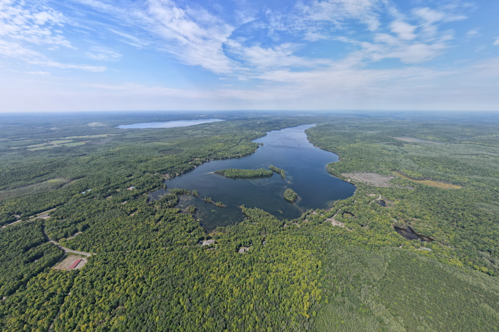 Horrified and disturbed by some of the trees on Hwy 8, we popped the drone up south of the lake to get a better feel for the forest color. We were relieved to find that green is almost totally in fashion.