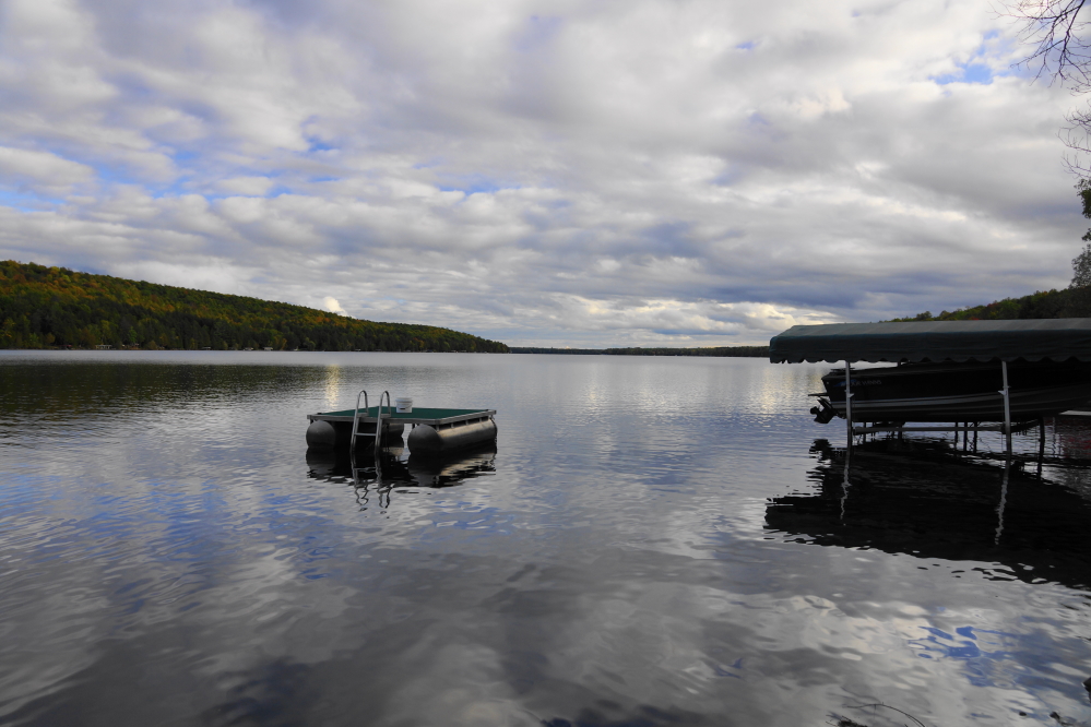 The lake was calm and flat for much of the week, yet the water was untouched by both swimmers and skiers alike.