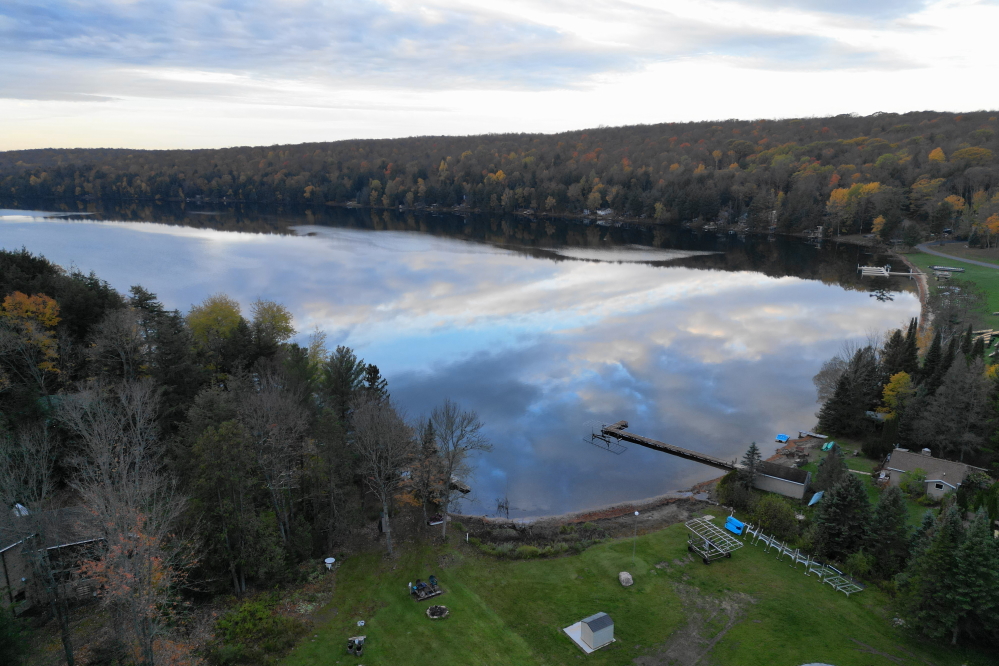 There are still a few piers in the increasingly cold, but super flat water.