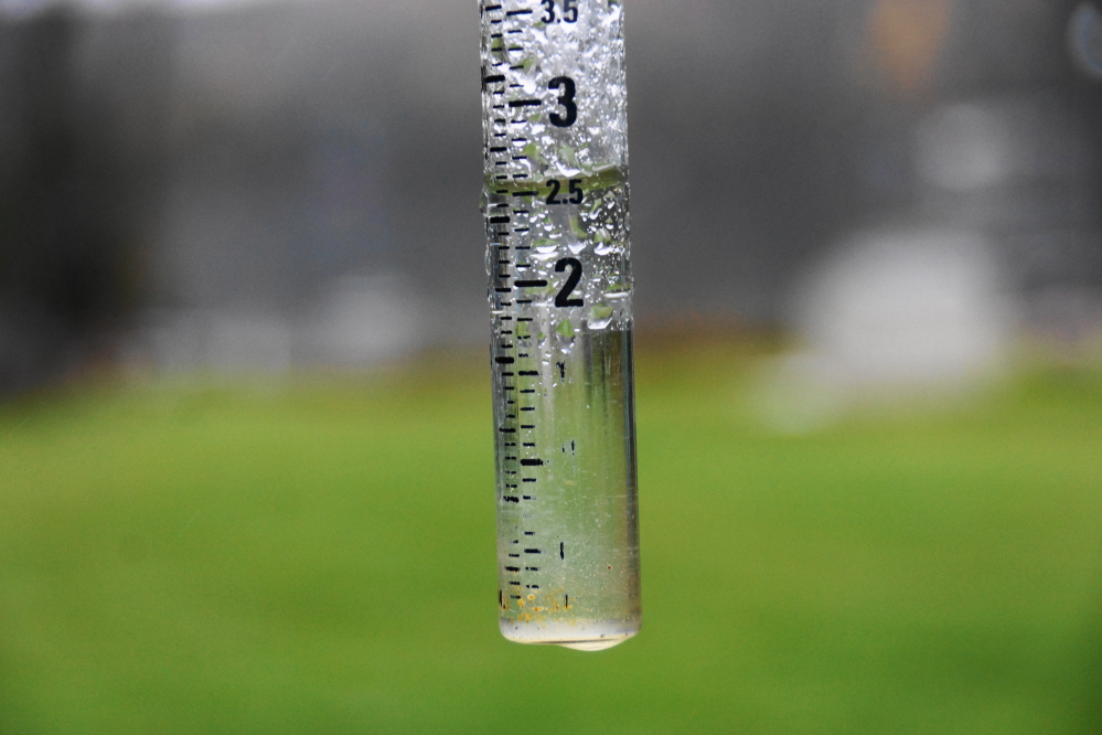 The third day of rain added another quarter of an inch.