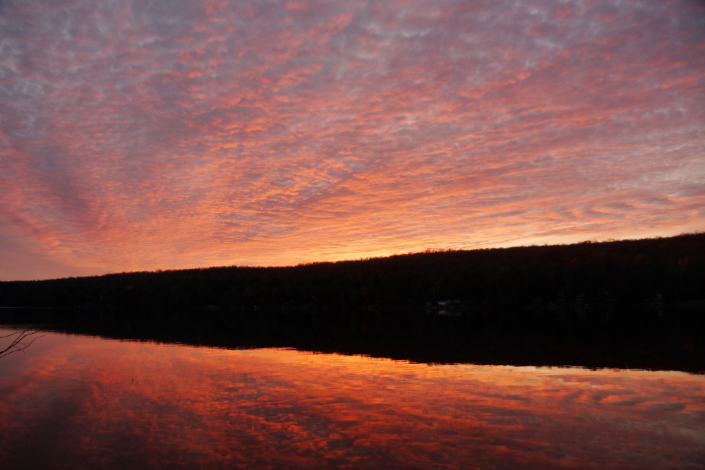The next day's sunset was also great.