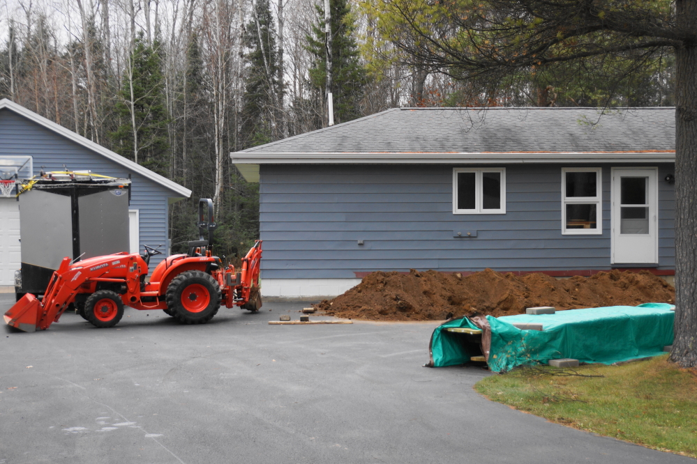 Some around the lake are taking advantage of the lack of snow and ice by doing some late season construction.