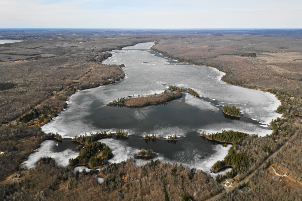 The area behind the islands opened and it was hoped that the rest of the lake would follow soon.